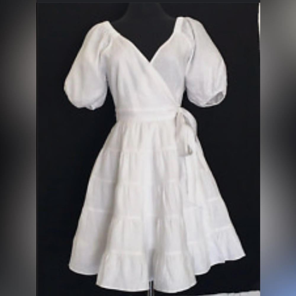 New Lilly Pulitzer Iralee Linen Wrap Dress - Picture 9 of 15